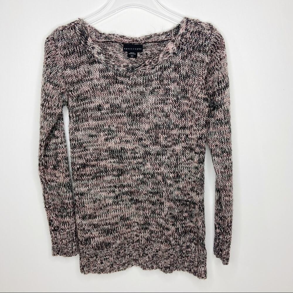 Apostrophe | Marled Pullover Knit Sweater Sz Small